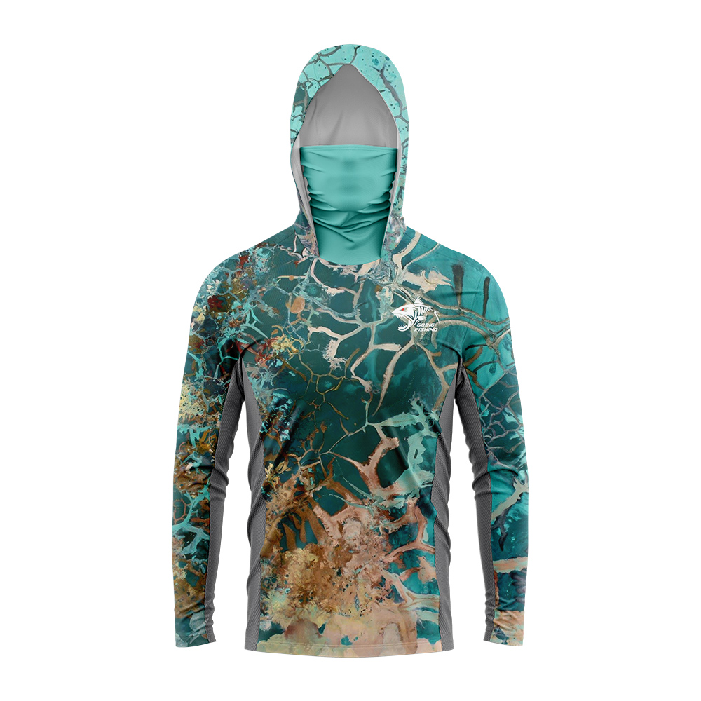 UPF50+ Hooded Fishing Shirt Bu - Embellish Knit 评论和价格