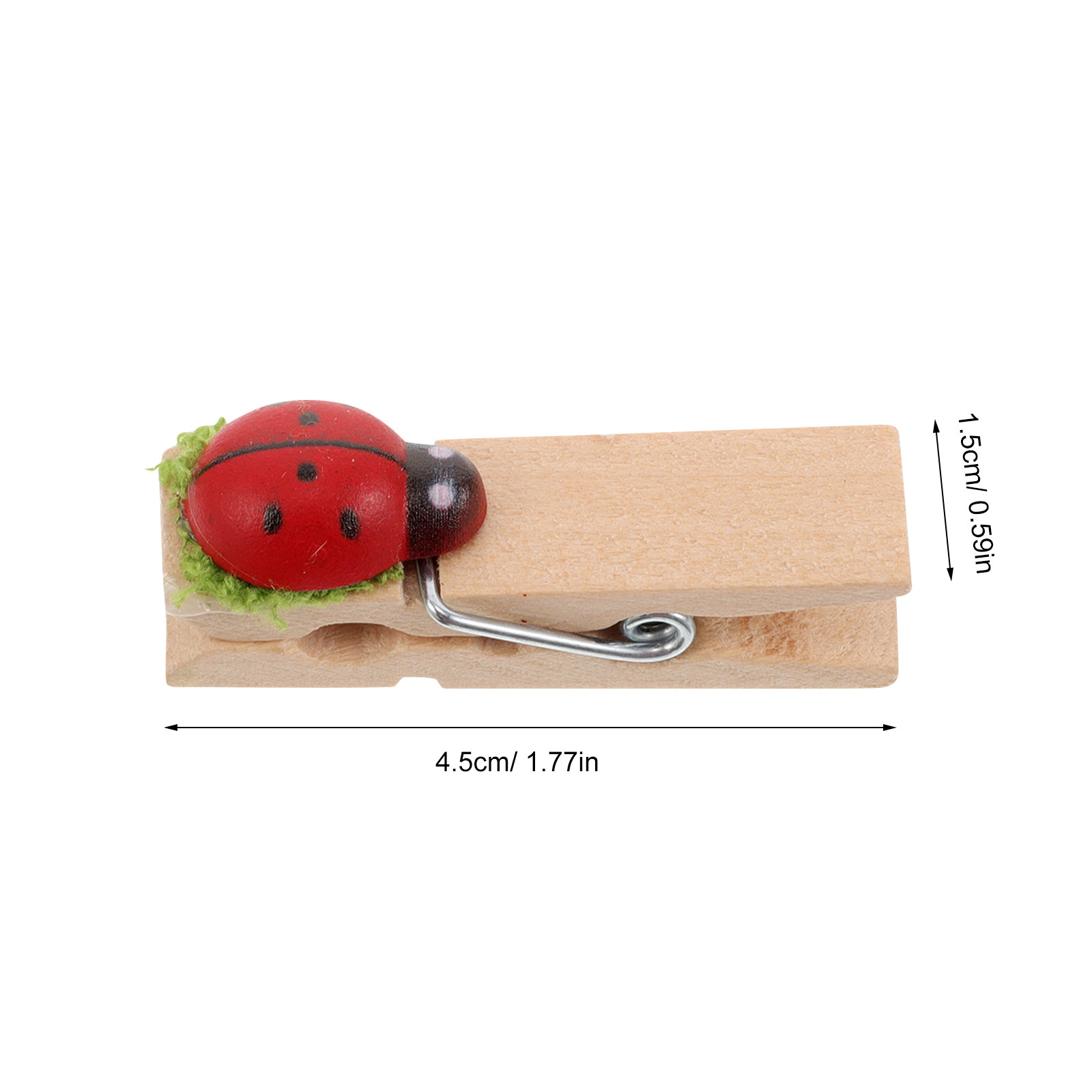 40Pcs Cartoon Wooden Clips Min - Embellishments For Scrapbooking 评论和价格