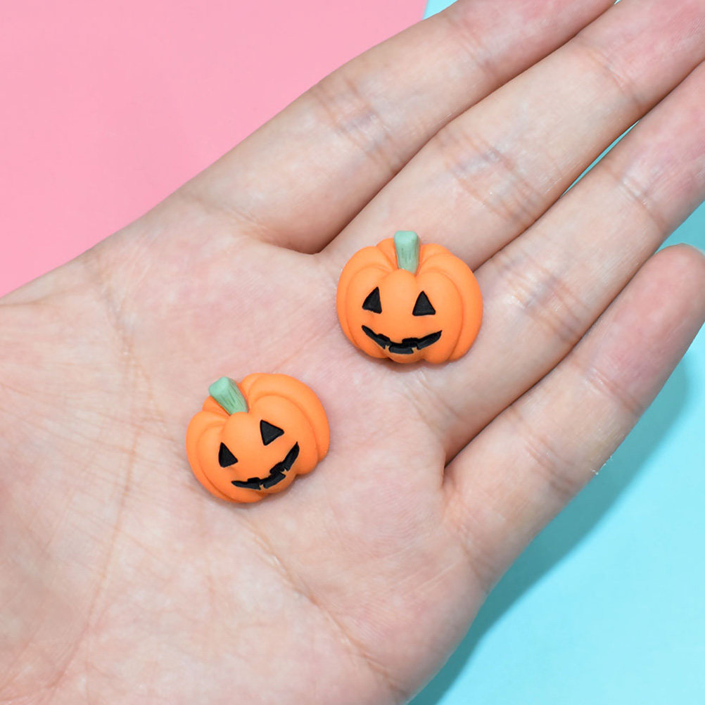 20Pcs Halloween Pumpkin Resin  - Embellishments For Scrapbooking 评论和价格