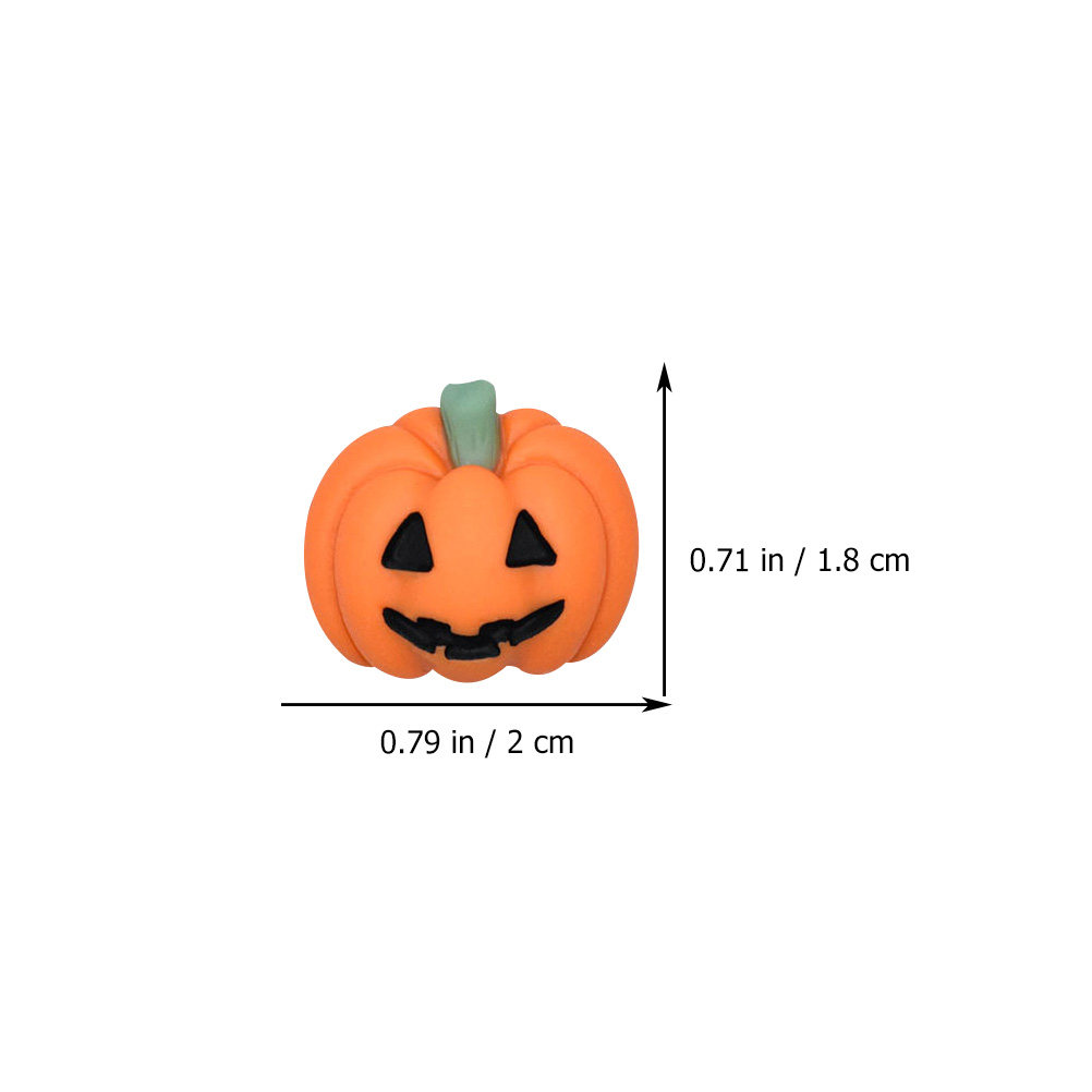 20Pcs Halloween Pumpkin Resin  - Embellishments For Scrapbooking 评论和价格