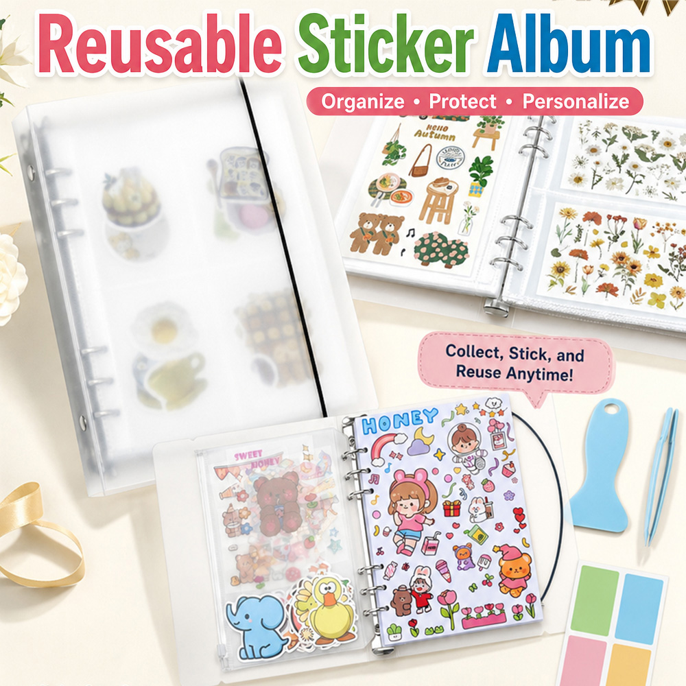 Reusable Sticker Album Release - Embellishments For Scrapbooking 评论和价格
