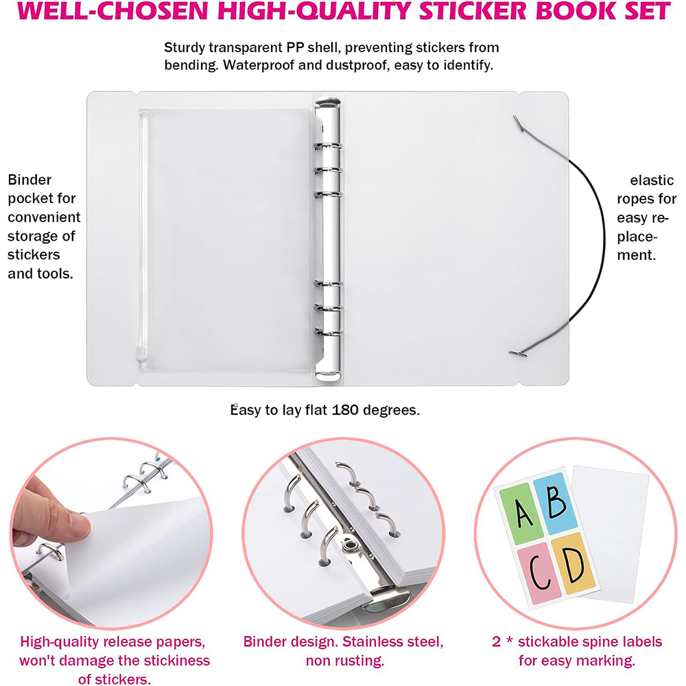 Reusable Sticker Album Release - Embellishments For Scrapbooking 评论和价格