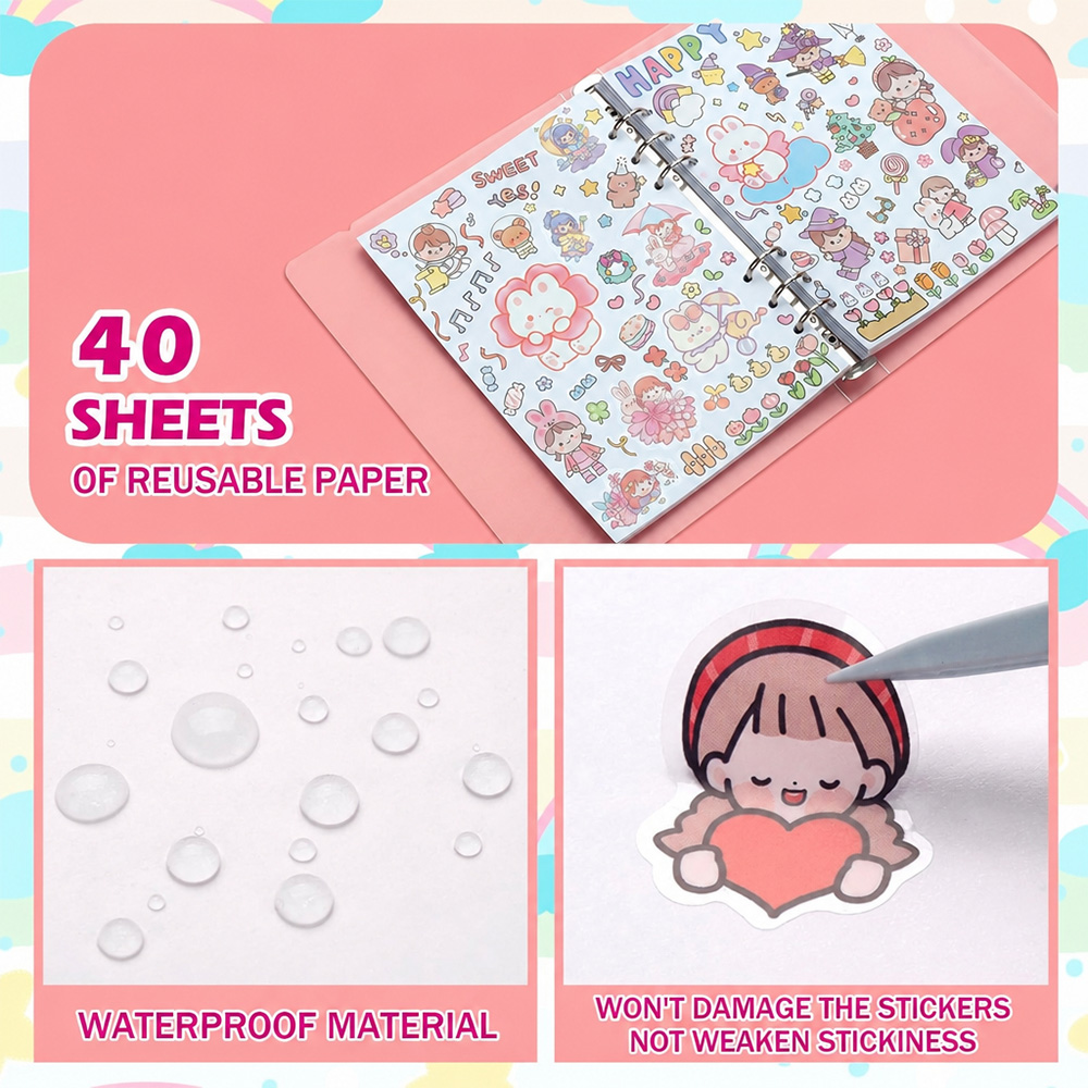 Reusable Sticker Album Release - Embellishments For Scrapbooking 评论和价格