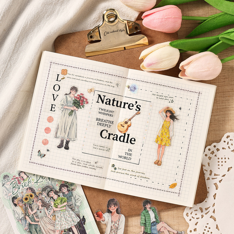 15Pcs Elegant Lady Character S - Embellishments For Scrapbooking 评论和价格