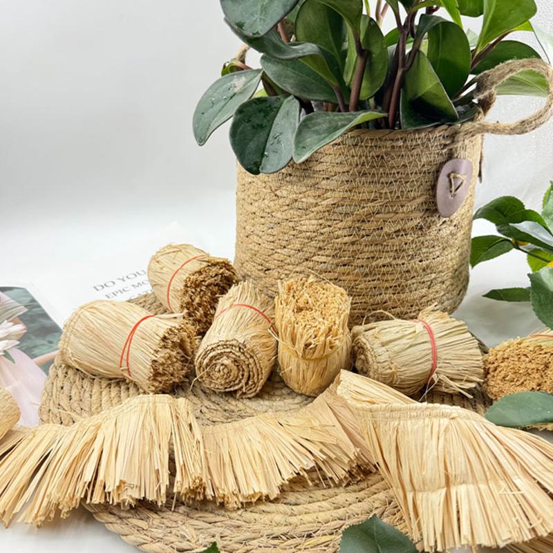 NEW 1M Jute Fringe Trim Raffia - Tassel Fringe Trim 评论和价格